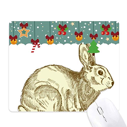Alfombrilla de ratón ergonómica con estampado de conejo de Pascua para el hogar