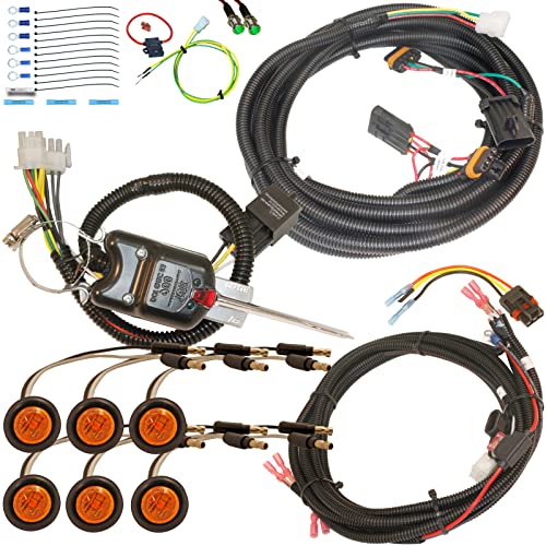 MCSADVENTURES Plug and Play Turn Signal Street Legal Blinker Kit with Hazard Function For 2018+ Polaris Ranger 1000 XP, RZR 900, 1000 XP4, Turbo, Turbo S Crew, 4 Seater, Single Cab 2 Seat