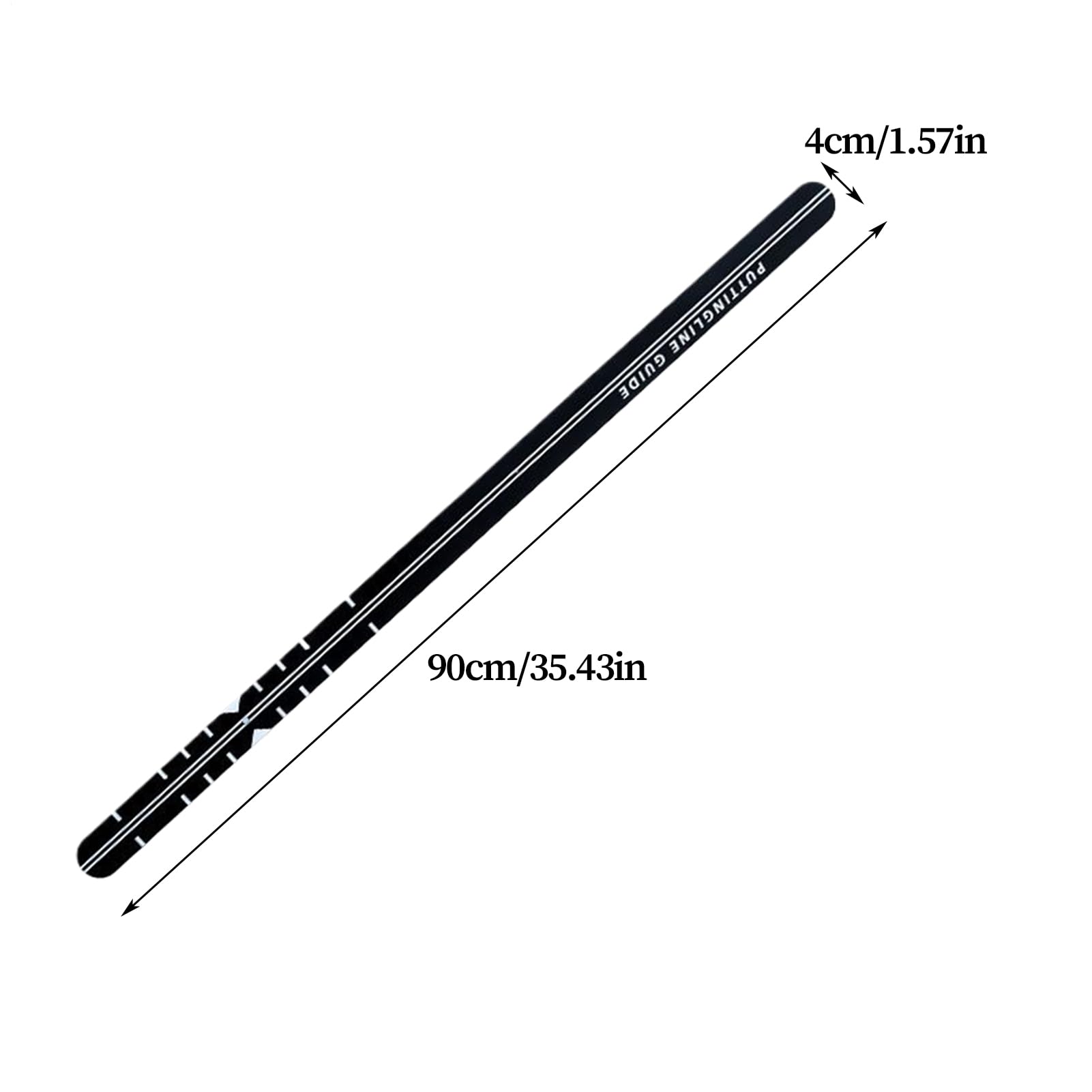 Piccello Guide Ruler 35.43x1.57x1.57 Golf Putter Alignment Rail Práctica portátil