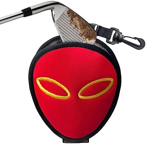 GOLDALIENS Golf Club Cleaner & Ball Cleaning Bag,Original Three-Layer Fabric Waterproof Technology,Golfer’s Ultimate Green Clean Scrub Equipment Accessories,Removable Clips to Support Machine Washing