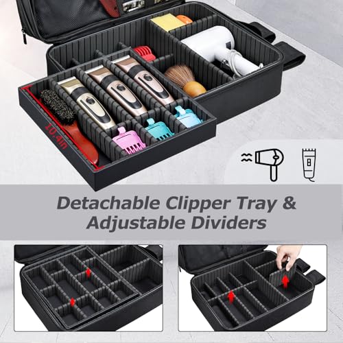 Yueieoun Barber Backpack with Detachable Tray