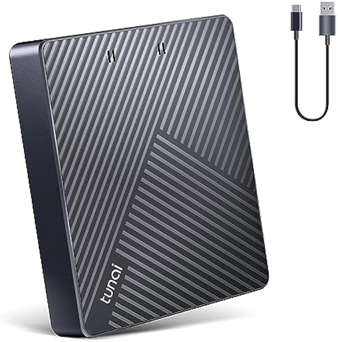 TUNAI AutoCast Wireless Android Auto Adapter for Android Phones, Android Auto Dongle for Factory OEM Wired Android Auto Cars, Bluetooth Magic Box Plug & Play, Auto Reconnect, USB A &Type C Compatible