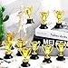 40 Pack Mini Trophies Bulk Small Tiny Plastic Trophies 3.4 Inch Little Gold Award Cup Rewards Sport Tournament Winning Prize for Football Soccer Baseball Party Favor Prop