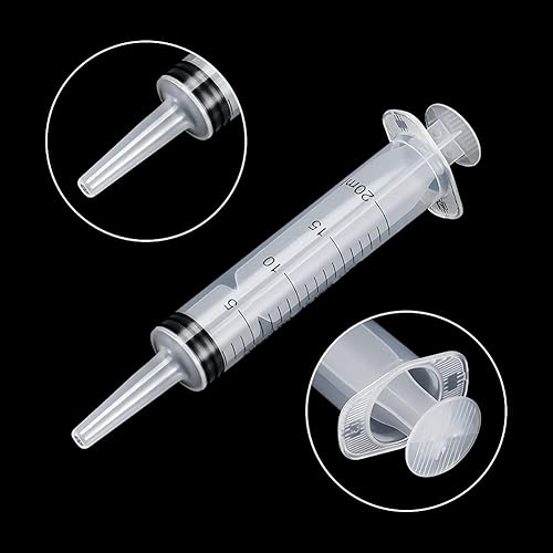 Miniatura 8 de 3 jeringas grandes de 5.1 fl oz, selladas estériles e individuales, fáciles de usar y limpiar, jeringas de plástico para jardín, líquidos, brillo de