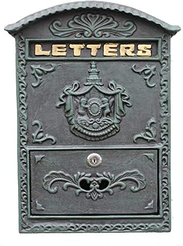 wutyxktts briefkasten anthrazit postkasten Gusseisen Dunkelgrün...