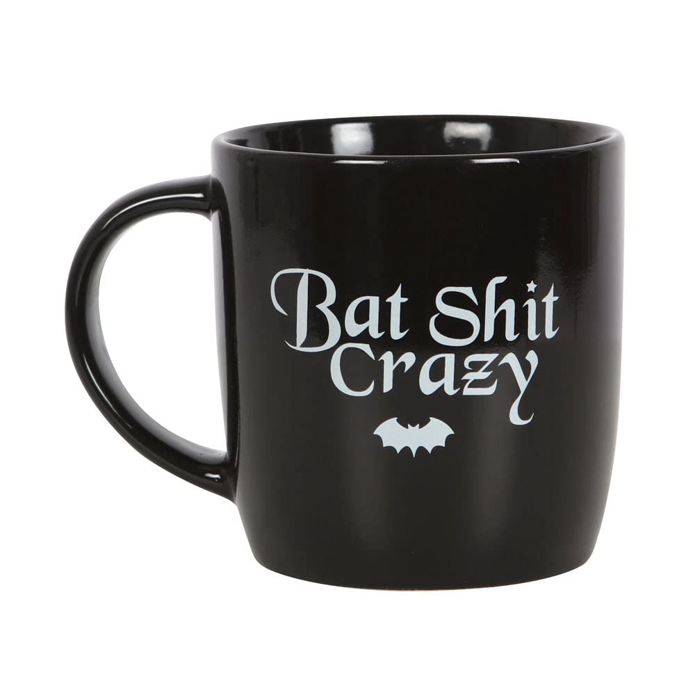 something different - Bat Sh*t Crazy - Gothic Novelty Coffee Cup - Tea Cup - Funny Bat Mug