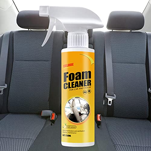 250ML multifunctionele schuimreiniger - schuimreiniger voor auto en huis Citroensmaak, schuimreiniger Spray voor auto, sterke decontaminatie Auto-interieur Plafond Lederen stoelreiniger Schuim - Image 4