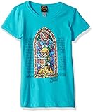 Nintendo Little Girls Zelda Stained Glass Graphic Tee, Tahiti Blue, M