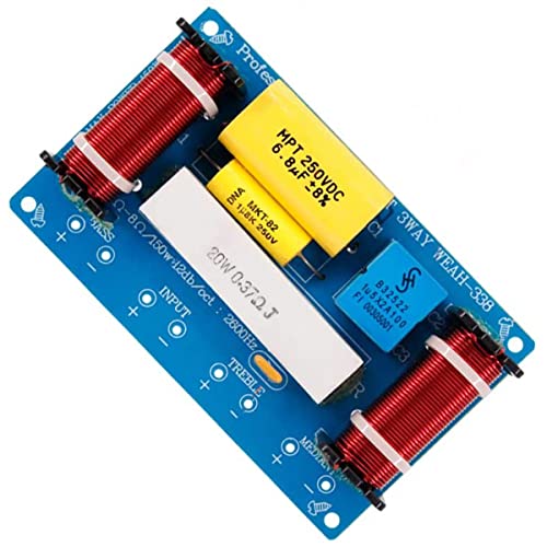 Drisentri 120W Speaker 3 Way Audio Frequency Divider Loudspeaker 3 Unit Crossover Filters For Speakers #TOP4