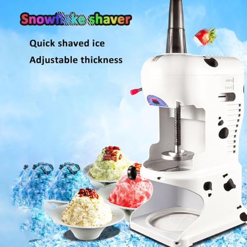 350W Elektrische Eismaschine, Eiscrusher/Schneekegel-Maker Mit Großer Kapazität, Einstellbare Feinheit, Ausbeute 90 Kg/H, Für Cocktails, Smoothies,Blue 4 350W Elektrische Eismaschine, Eiscrusher/Schneekegel-Maker Mit Großer Kapazität, Einstellbare Feinheit, Ausbeute 90 Kg/H, Für Cocktails, Smoothies,Blue