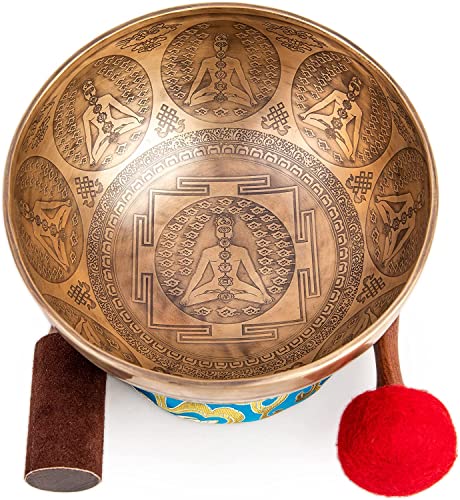 Large Tibetan Singing Bowl Set - 9