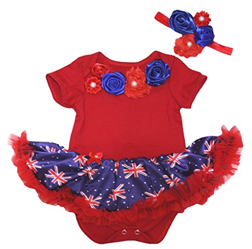 Body bébé fille bleu Red bicolore élastique et souple de 0 à 24 mois taille M