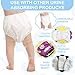 Funtery 12 Packs Waterproof Plastic Pants for Toddlers Reusable Diaper Covers Unisex Baby Potty Training Underwear Covers(3T) White