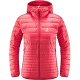 haglofs down jacket Due tasche laterali Haglofs Micro Nordic Down Hood Women Gilet, Rosso Scarlatto, XL Donna