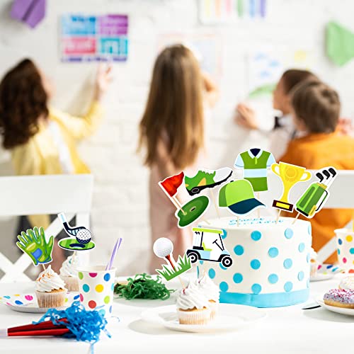 Glenmal 100 Pcs Golf Cupcake Toppers Golf Shoe Bag Ball Lawn Cart Cupcake Picks Golf Cake Topper Golf Cake Decorations For Sports Golf Themed Party Decorations Baby Shower Birthday Wedding Supplies #TOP5