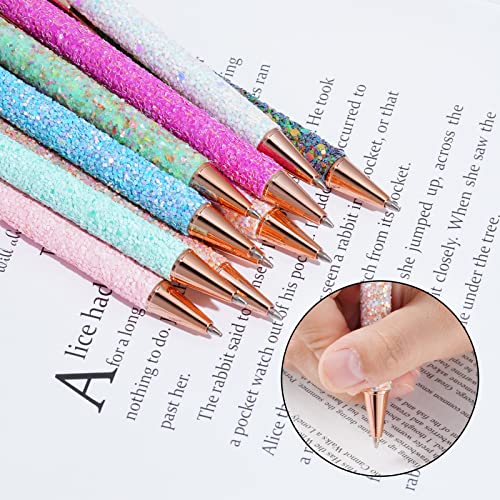 Jiebor JIE001 11Pcs Fancy Pens Glitter Pens Cute Fun Pretty Pens Metal Retractable Ballpoint Pens Cool Pens thumb #1