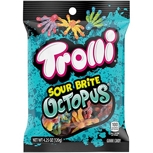 Trolli Gummy Awesome Animal Variety Mix, Pack Of 4-1 Of Each (Sour Brite Llamas, Sour Brite Crawlers, Sour Brite Octopus, Sour Watermelon Sharks) #TOP3