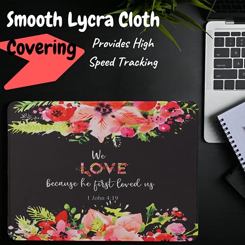 Mr. Pen- Floral Mouse Pad, 2 Pcs, Mouse Pad, Cute Mouse Pad, Mouse Pad Floral, Office Mouse Pad, Cute Floral Mouse Pad, Bible Mouse Pad #TOP4