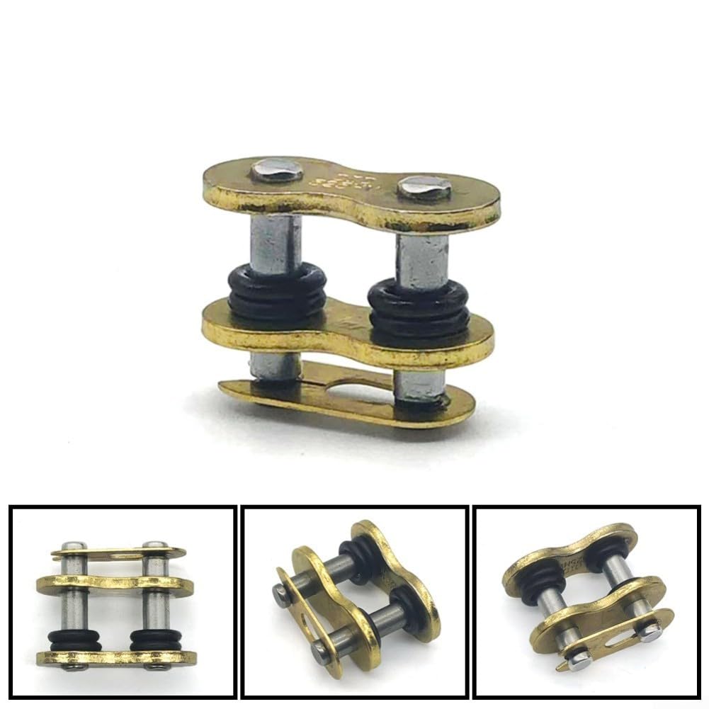 Paquete de 4 eslabones maestros de cadena de metal con sello ORing para cadenas 428 520 525 530 diseñadas para mejorar la longevidad de la cadena en motocicletas y vehículos