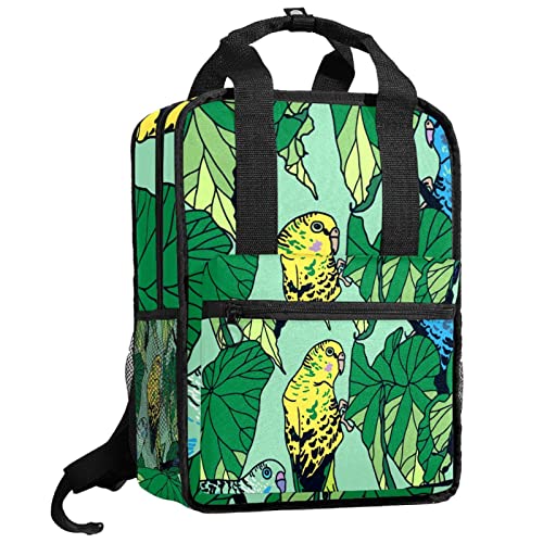 Sac d'école pour filles et garçons avec bretelles réglables perroquet