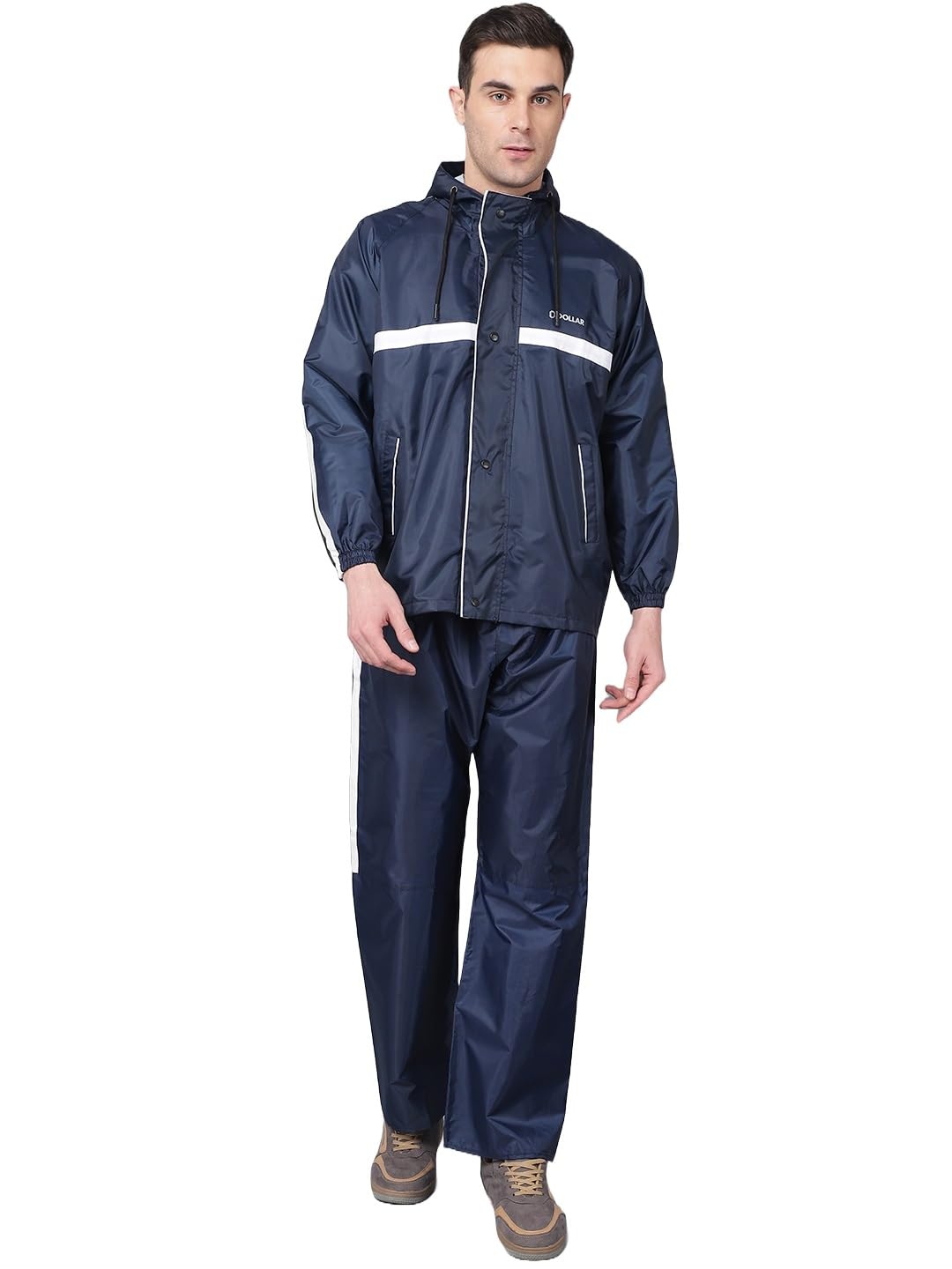 dollar Rainguard Men's PVC Full Sleeve Sporty Look Raincoat Set with Adjustable Hood and Pocket-picture-15