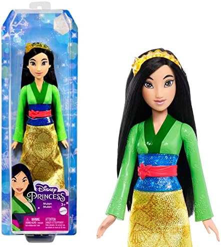 Disney Princess Dolls, New for 2023, Snow White Posable Fashion Doll with Sparkling Clothing and Accessories, Disney Movie Toys, HLW08