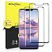Produktbild NONZERS Panzerglas Schutzfolie für Huawei Mate 20 Pro, [2 Stück] 3D Vollständigen Abdeckung Displayschutzfolie, 9H Härte, Anti-Kratzen, Ultra-Klar, Mate 20 Pro Panzerglasfolie, Schwarz