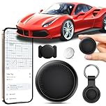 GPS Tracker per Auto, Air Tracker Android,Magnetico Gps Per Auto, IP68 Impermeabile Auto Localizzatore con App Copertura Globale In Tempo Reale Tracciare Veicolo/Moto, Senza SIM Senza ABO