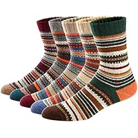 Ueither Calcetines de Lana Calientes Para Otoño e Invierno