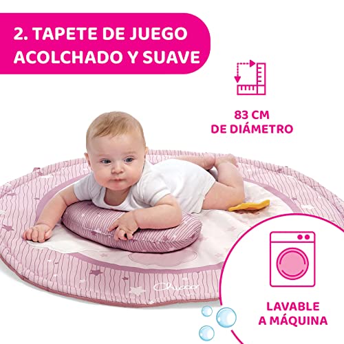 Chicco Enjoy Colours 3in1 Speelmat voor Baby´s in Roze, Multifunctionele Elektronische Speeldeken met Speelboog, Sterprojector, Afneembaar Nachtlichtje Baby met Ontspannende Muziek, Baby Speelgoed 0+ - Afbeelding 5