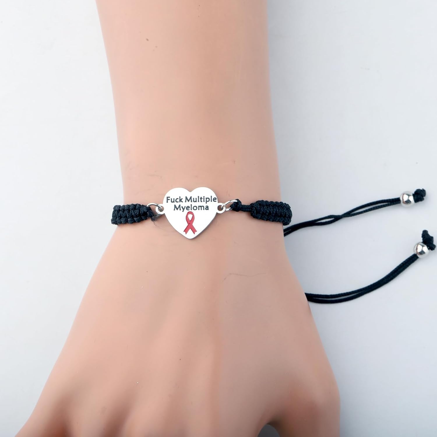CHOORO Multiple Myeloma Awareness Red Ribbon Gift Multiple Myeloma Bracelet Cancer Warrior Support Gift (Multiple Myeloma br) - Image 6