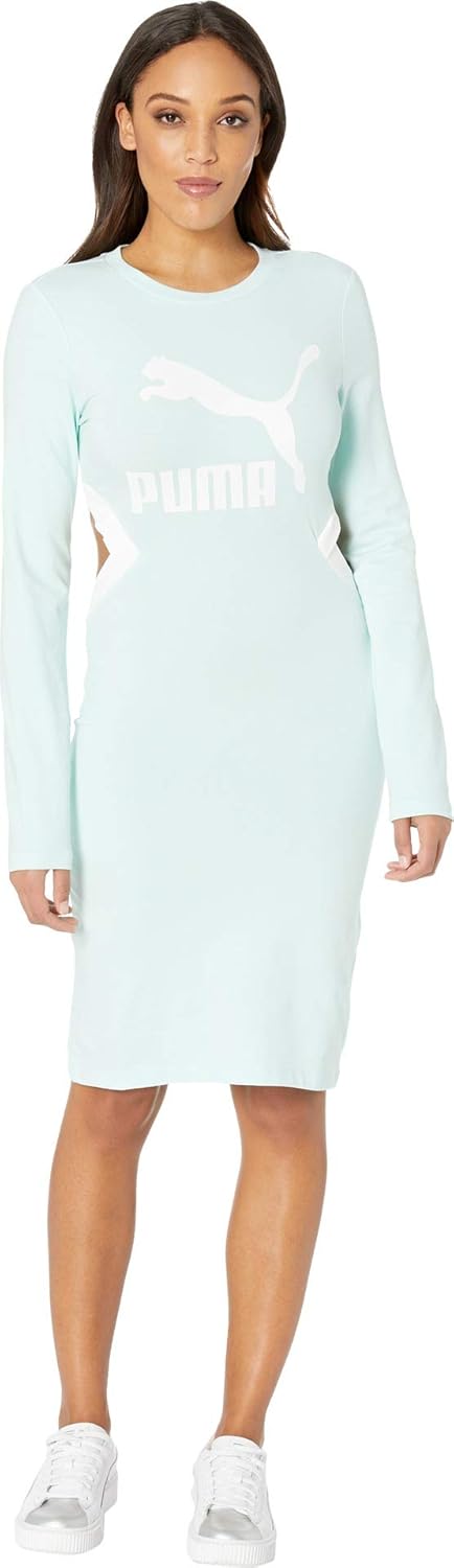 PUMA Women's Classics Tight Dress, fair Aqua, S