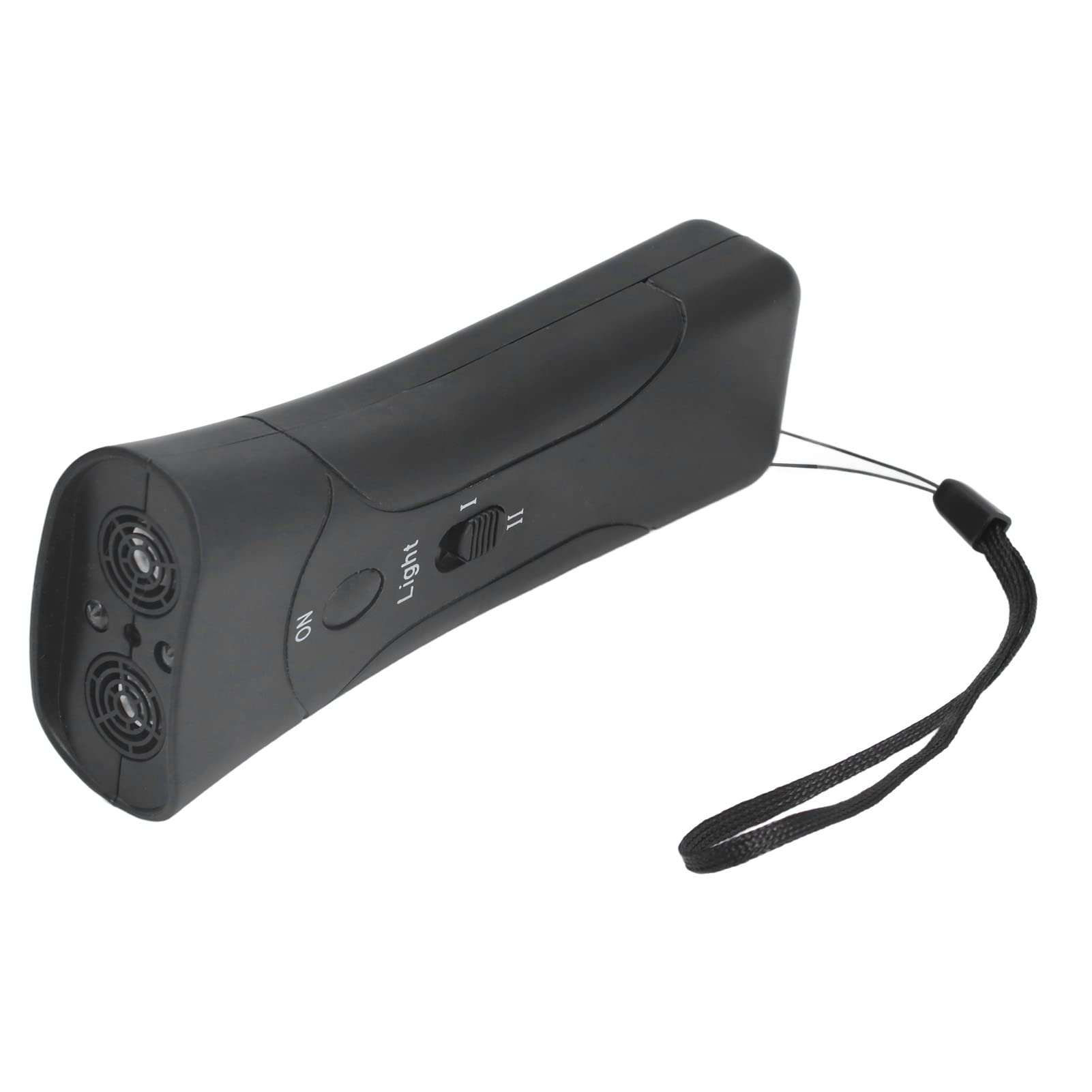Chasse-Chien à Ultrasons, Poignée Ergonomique LED, Répulsif Anti-aboiement Portable pour la Maison et L'extérieur, avec Fonction Lumineuse de Dressage de Chien, Entraînement