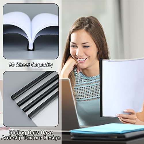 Thenshop THENSHOP-4567 100 Pcs Clear Report Covers With Sliding Bars Sliding Bar File Folder Binder Plastic Report Folder thumb #6