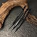 TACTICALEDGED.DOJO TEDOJO Bo-shurikens Set of 3 – Precision Balanced Spikes Throwing Spikes with Protective Pouch – Practice Collectiables Training Multi-Scanerio Outdoor Experience（Specter）