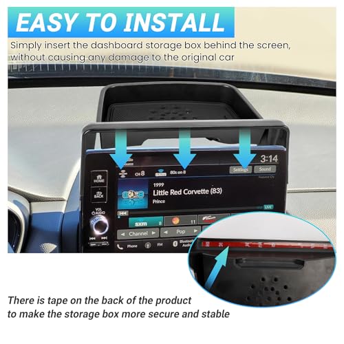 Sinminou Center Console Organizer Dashboard Tray Compatible With 2022-2026 Honda Civic Interior Accessories, Dashboard Storage Organizer Box, Fits 7-inch and 9-inch screen by Sinminou - Image 6