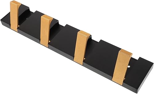 Luxshiny Perchero plegable montado en la pared con ganchos ocultos, resistente ahorro de espacio para ropa, toallas y accesorios para baño, entrada,