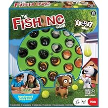 The Fishing Game - Dog Edition - Classic Animated Catching Game, Puppies Spin Around & Jump Up & Down, Kids Ages 3+, 2-4 Players