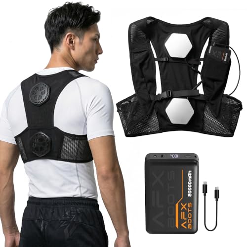 LABEWVI Semiconductor Peltier Cooling Vest with 20000mAh Battery Pack, 3 Cooling Modes, Up to -24℃ Cooling, Type-C Thermoelectric Cooling Vest for Work, Running, Hiking, Travel (US, Alpha, XS-M)