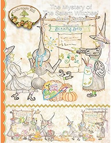 Crabapple Hill Studio The Mystery of The Salem Witches' Quilt Guild Panel #3 Pattern, 57" x 72", Multi