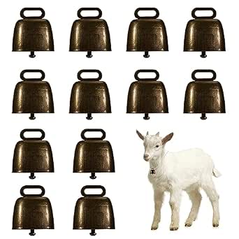 Heveer Campanas de Bronce 12 Piezas para Animales