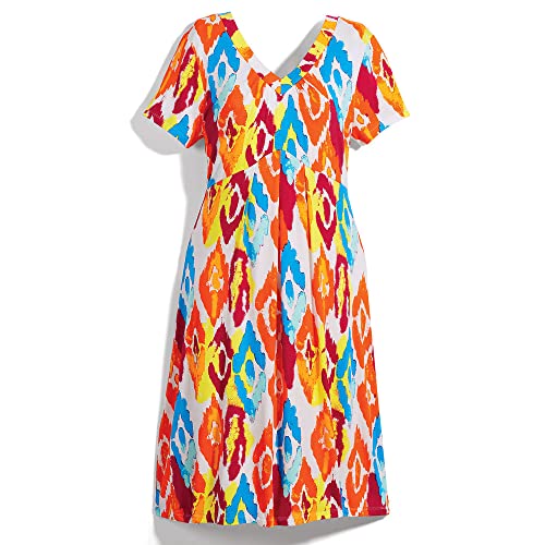 K. Jordan Womens Favorite V-Neck Dress, Available in 10 Colors and Plus Size2