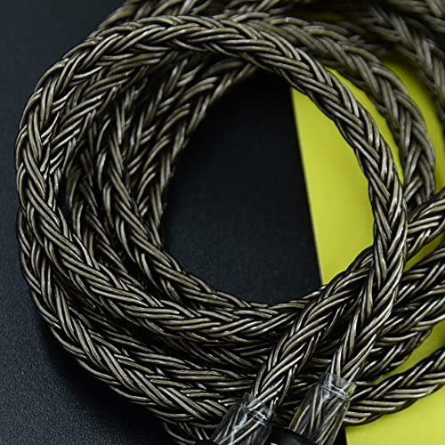 Compatible 4.4 mm Balance d Ear Balancing Sound 6.35 6.5 TRS Jack Male for Double 2.5mm,16 cores, HiFi cabl Cable for hd 700 sennheiser hd700 with Upgrade Headphone Amplifier (1.2m(3.94ft), Black)