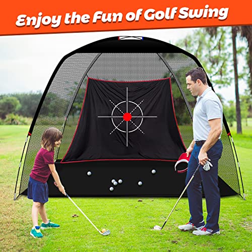Golf Practice Hitting Net Golf Swing Net Golf Hitting Net Golf Practice Backyard Driving Golf Hitting Practice Net Golf Hitting Target Net Premium Quality #TOP5