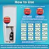 Ceiling Fan Remote Replacement - Reverse, 3-Speed & Light Dimmer for Hampton Bay/Hunter/Harbor Breeze 303.9MHz, Wall Mount Included (Compatible with UC7078T/CHQ8BT7078T/CHQ7078T, Remote Only)
