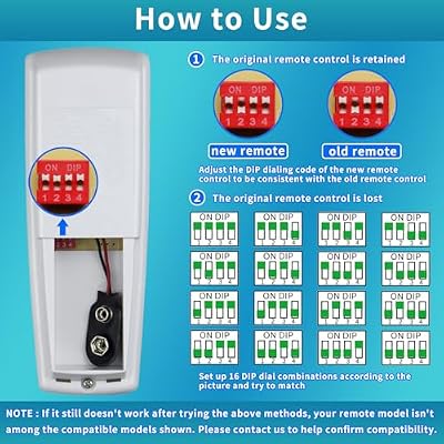Ceiling Fan Remote Replacement - Reverse, 3-Speed & Light Dimmer for Hampton Bay/Hunter/Harbor Breeze 303.9MHz, Wall Mount Included (Compatible with UC7078T/CHQ8BT7078T/CHQ7078T, Remote Only)
