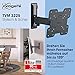 Vogel's Comfort TVM 3225 Schwenkbare TV-Wandhalterung für 19-43 Zoll Fernseher, Max. 15 kg, Schwenkbar bis zu 120°, Full-Motion TV Halterung max. VESA 200x200, Universelle Kompatibilität