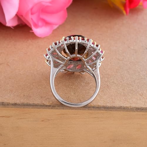 Bague plastron plaqué or saphir rose, le cadeau idéal pour célébrer une femme unique