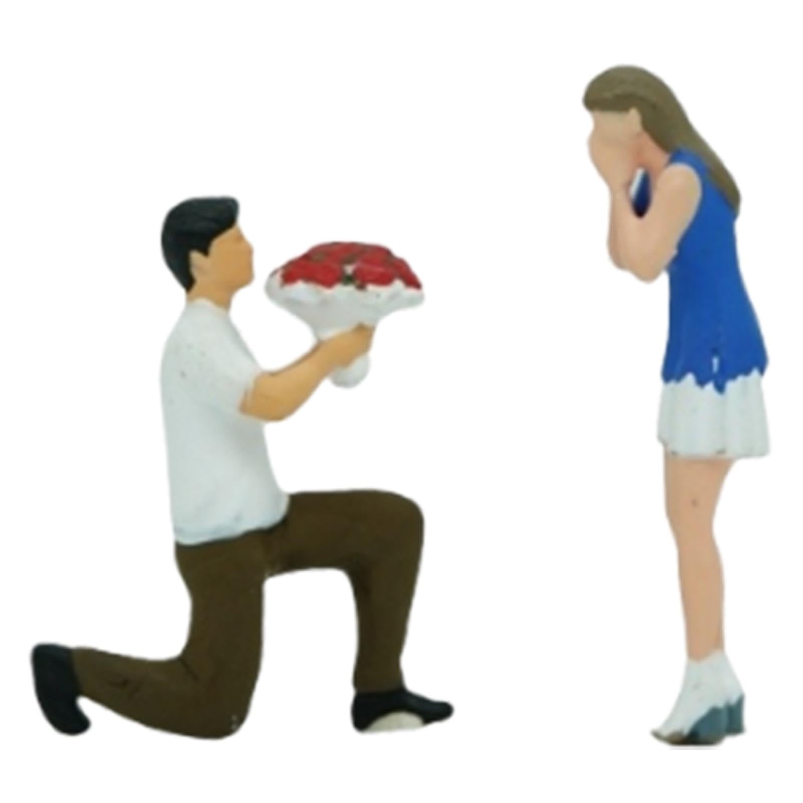 Figurines de couples au 1/64e pour micro-paysage de proposition