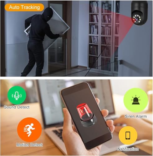 Image of TP PLUS 3MP WiFi Light Bulb Camera for Home Indoor | 360 View | Full HD | Color Night Vision | Motion Detection | Two Way Audio | Wireless Home (Black Light)